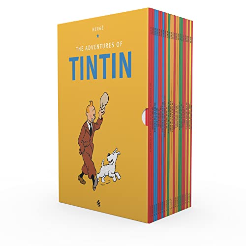 Tintin Paperback Boxed Set 23 titles: The Complete Official Classic Children’s Illustrated Mystery Adventure Series (The Adventures of Tintin)
